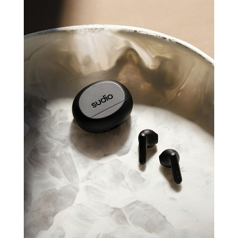 Sudio A3 In-Ear True Wireless Earbuds - Black | A3BLK from Sudio - DID Electrical