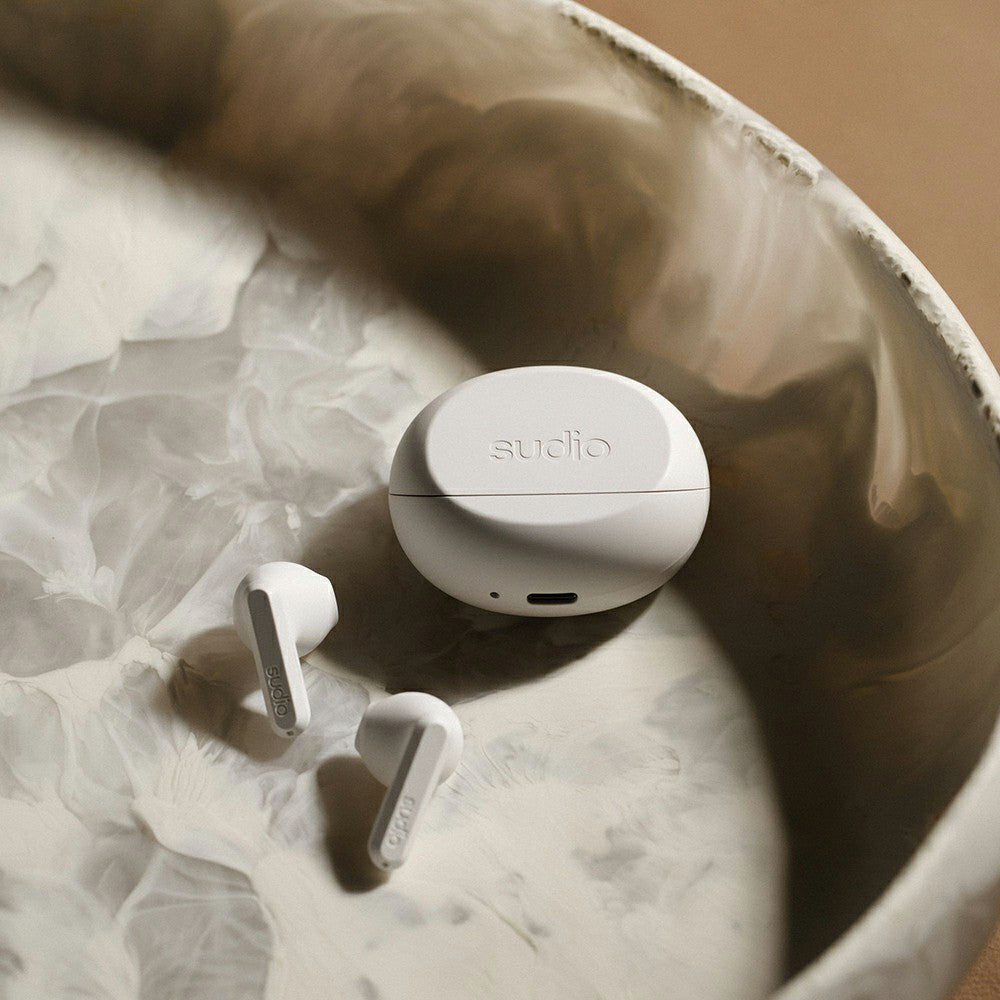 Sudio A3 In-Ear True Wireless Earbuds - White | A3WHT from Sudio - DID Electrical
