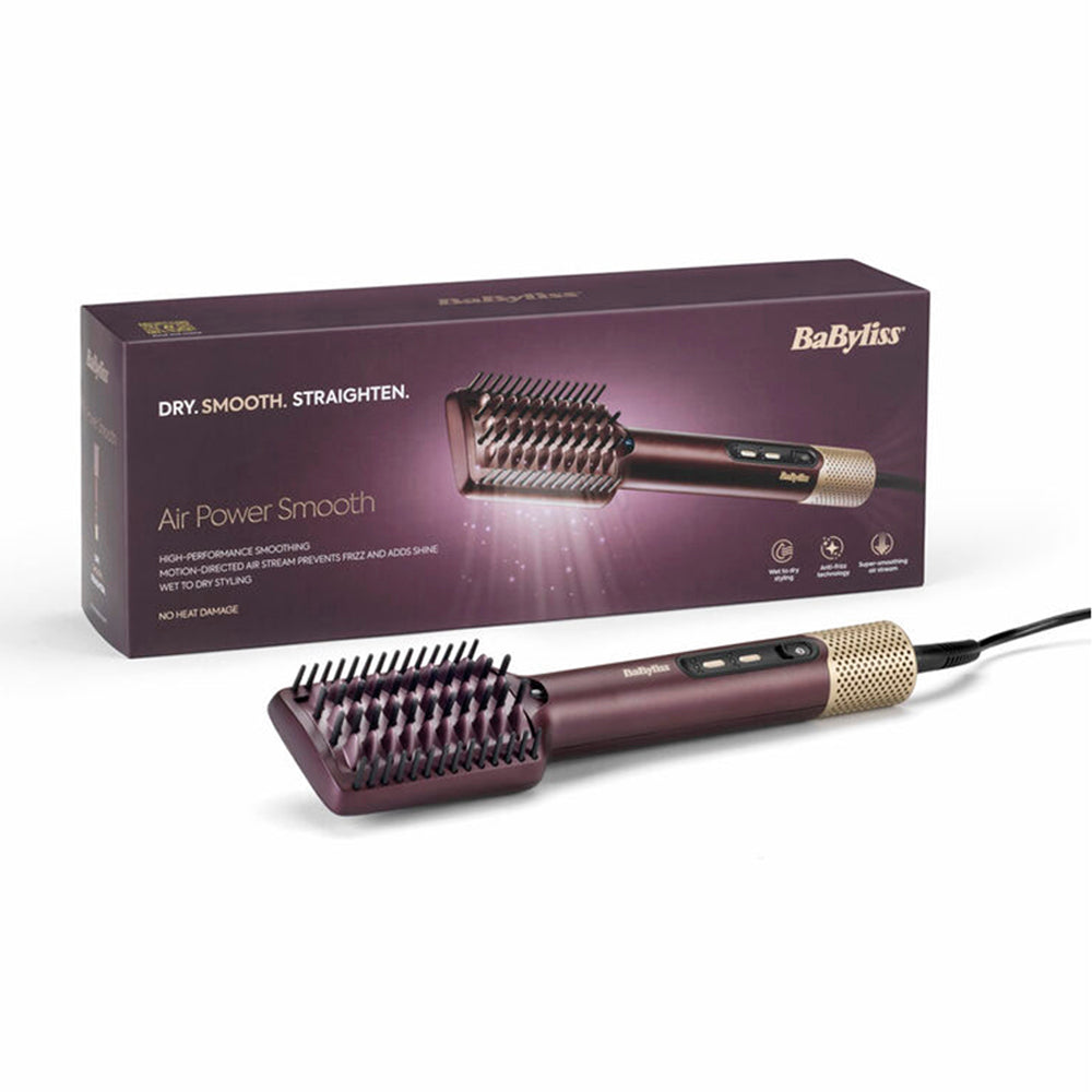 Babyliss Air Power Smooth Hair Smoothing and Straightening Brush | AS6400U from Babyliss - DID Electrical