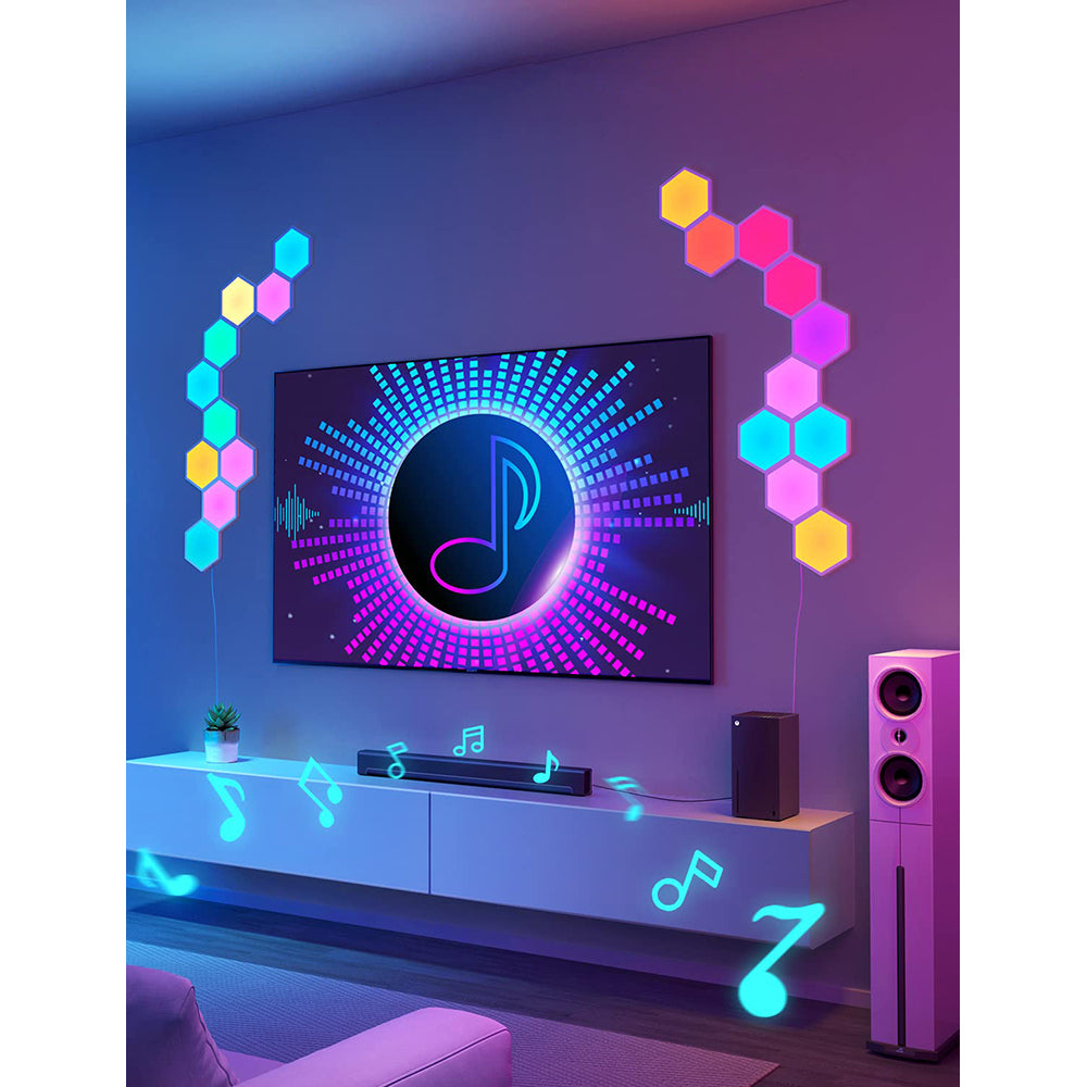 Govee Glide Hexa Light Panels Pack of 10 - Multicolour | B6061201-OF-UK from Govee - DID Electrical