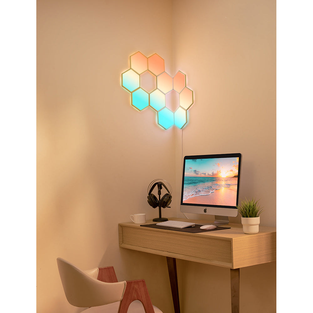 Govee Glide Hexa Light Panels Pack of 10 - Multicolour | B6061201-OF-UK from Govee - DID Electrical