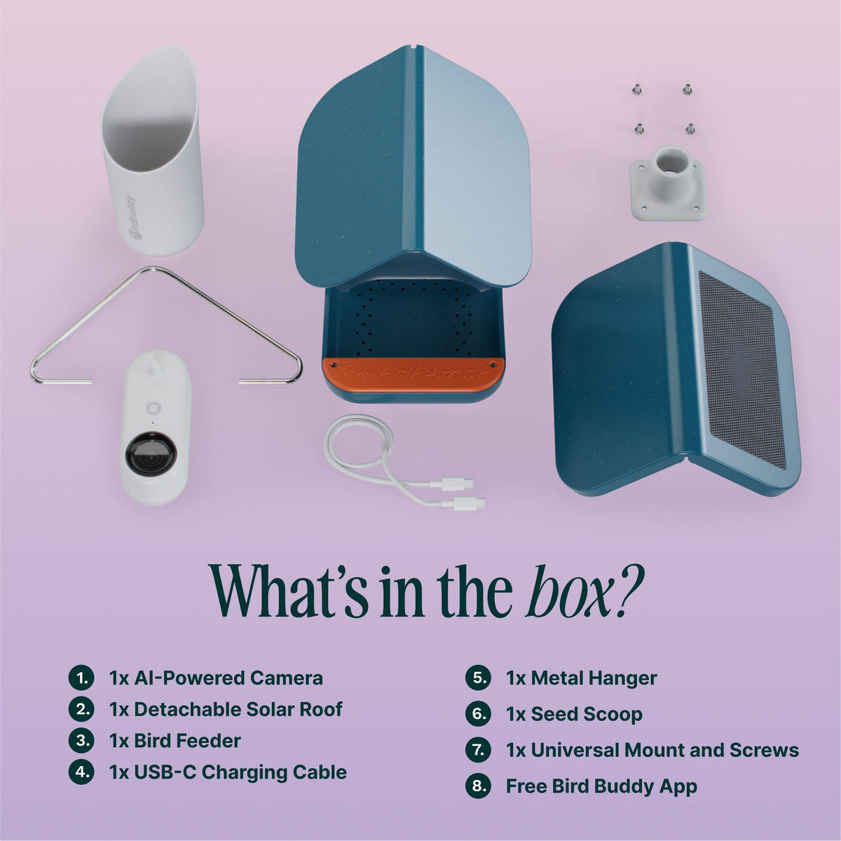 Birdbuddy Smart Bird Feeder - Blue | BBG1003BAD from Birdbuddy - DID Electrical