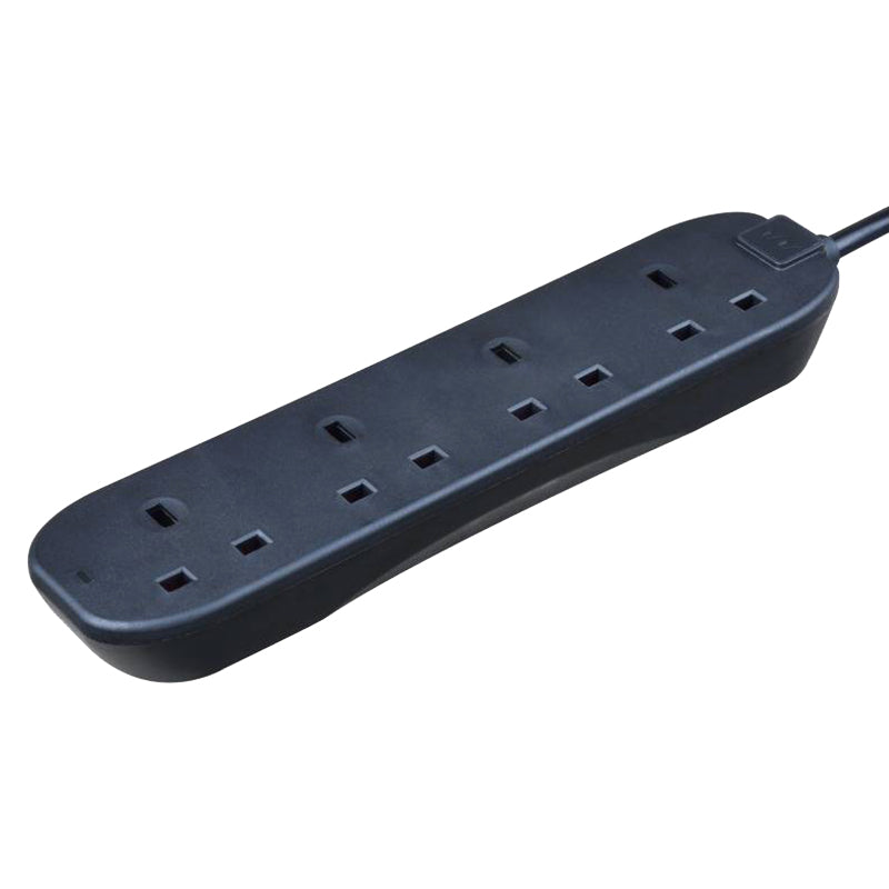 Masterplug 4 Socket 5M Extension Lead - Black | BFG5NB-MP from Masterplug - DID Electrical
