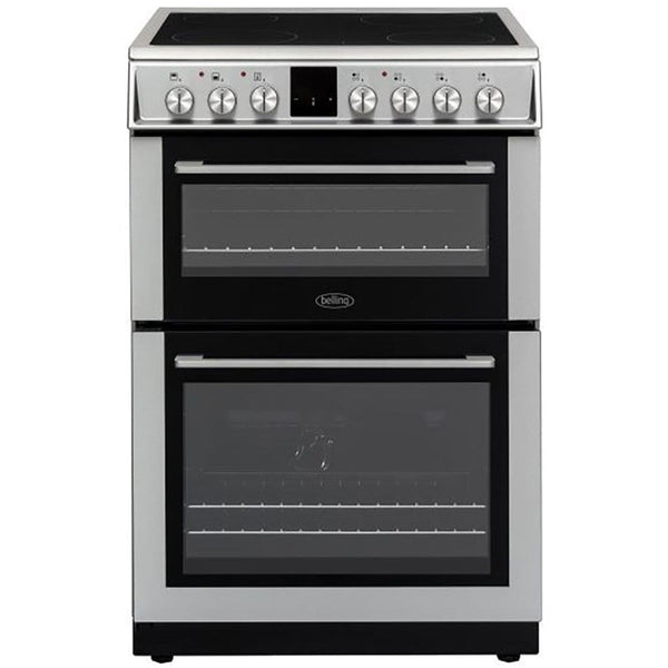 Belling 60cm Freestanding Double Oven Electric Cooker Stainless Steel