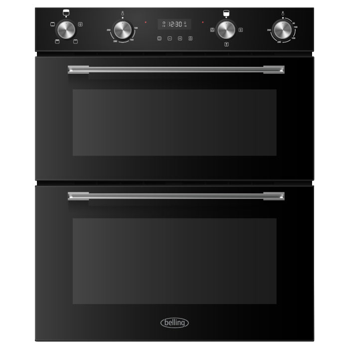 Belling 103L Built-Under Double Oven - Black | BI704FPBK from Belling - DID Electrical