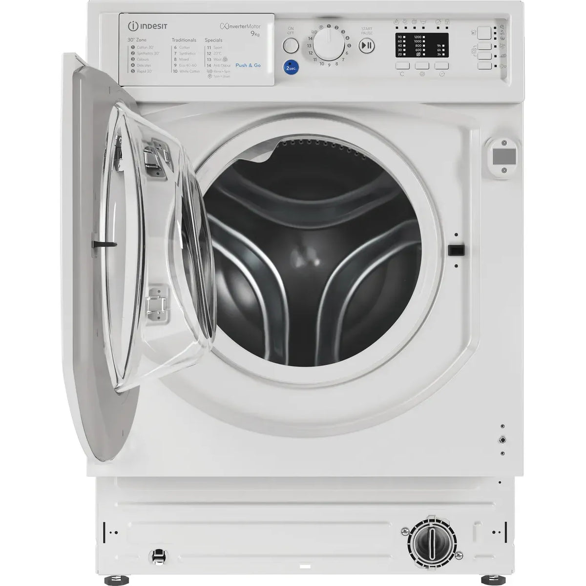Indesit 9KG 1400 RPM Integrated Washing Machine - White | BIWMIL91485UK from Indesit - DID Electrical