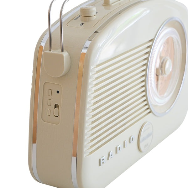 Steepletone Brighton FM/MW/LW Portable Retro Radio - Cream | BRIGHTONBGE from Steepletone - DID Electrical