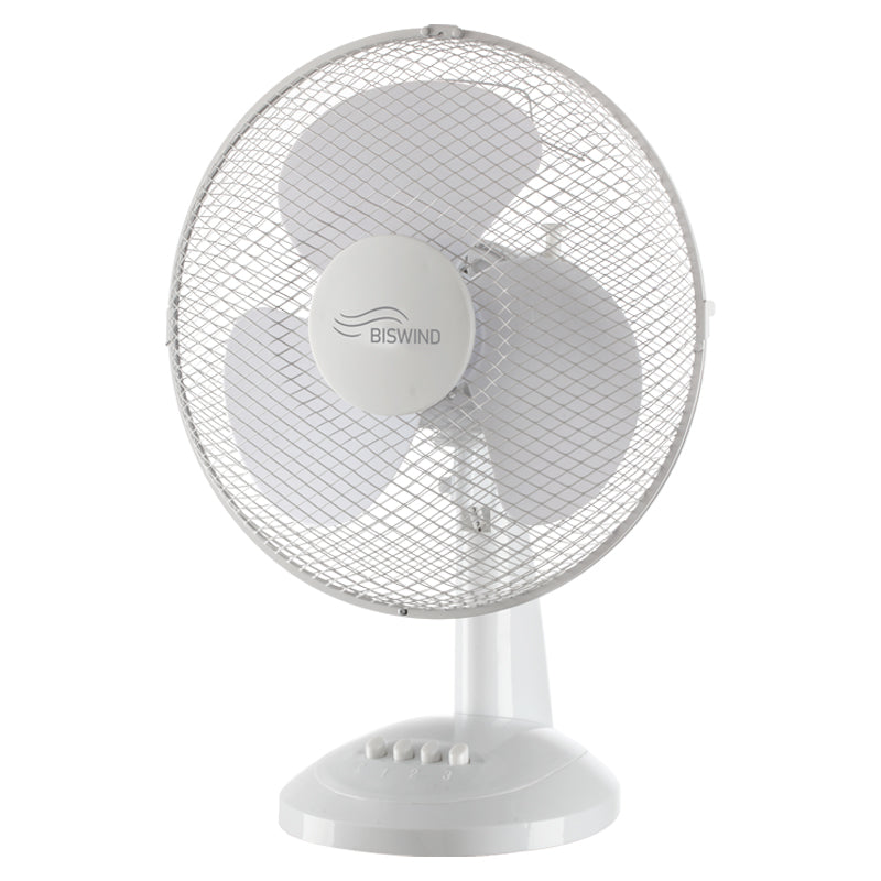 Schuss SHE 30CM Table Fan - White | BW30CMTIUK from Schuss - DID Electrical