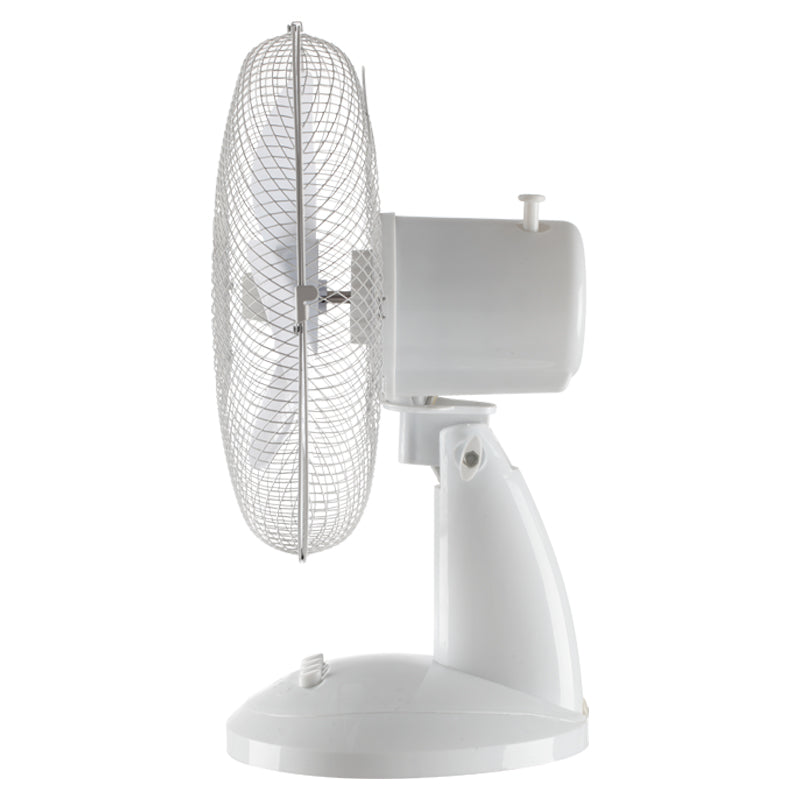 Schuss SHE 30CM Table Fan - White | BW30CMTIUK from Schuss - DID Electrical