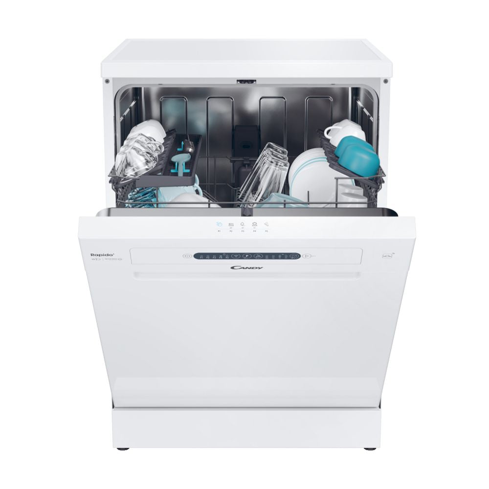 Candy Rapido 13 Place Freestanding Standard Dishwasher - White | CF 3E9L0W from Candy - DID Electrical