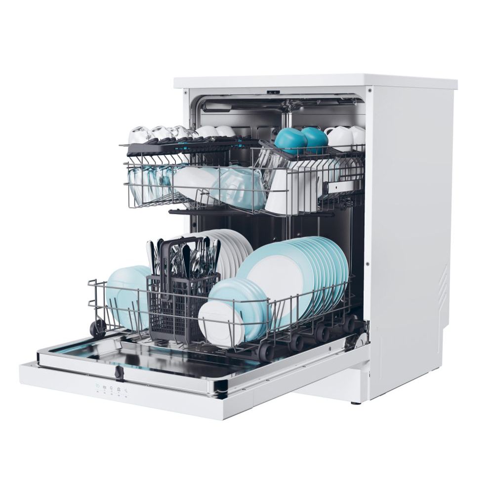 Candy Rapido 13 Place Freestanding Standard Dishwasher - White | CF 3E9L0W-80 from Candy - DID Electrical