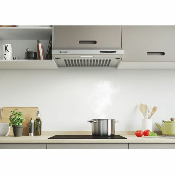 Candy 60cm Integrated Visor Cooker Hood - Silver | CFT610/5S from Candy - DID Electrical