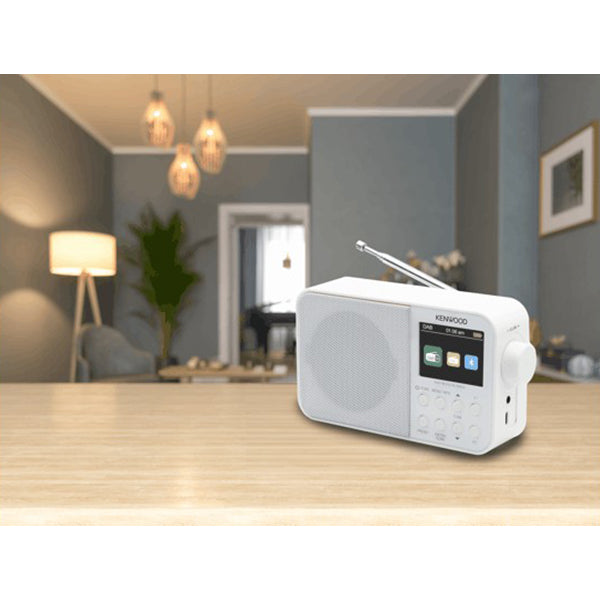 Kenwood DAB+ Portable Radio - White | CRM30DABW from Kenwood - DID Electrical