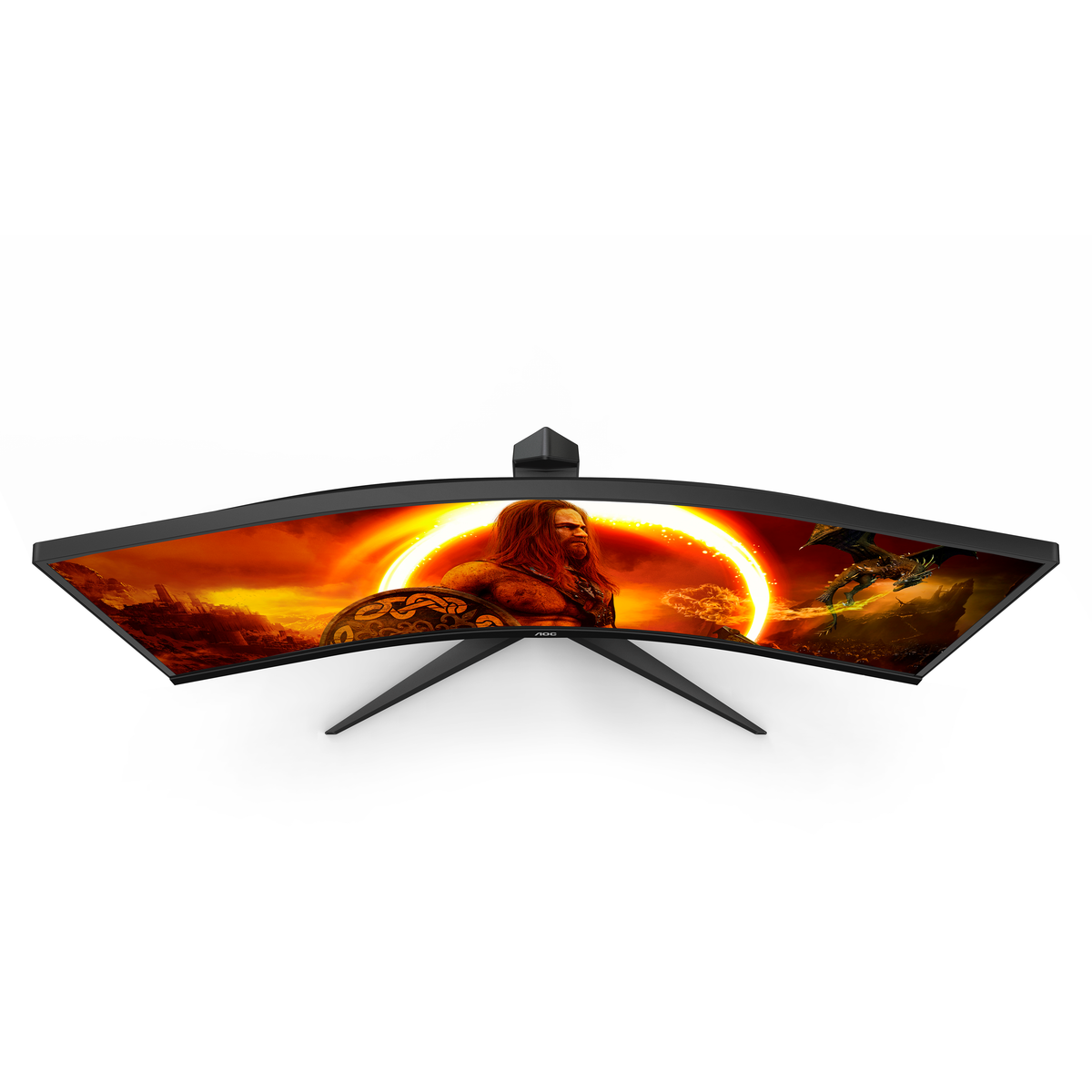 AOC 34" 180HZ Curved Ultrawide Gaming Monitor - Black & Red | CU34G2XP/BK from AOC - DID Electrical