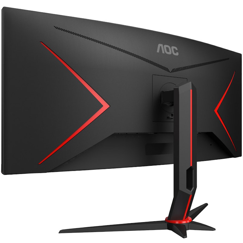 AOC 34" 180HZ Curved Ultrawide Gaming Monitor - Black & Red | CU34G2XP/BK from AOC - DID Electrical