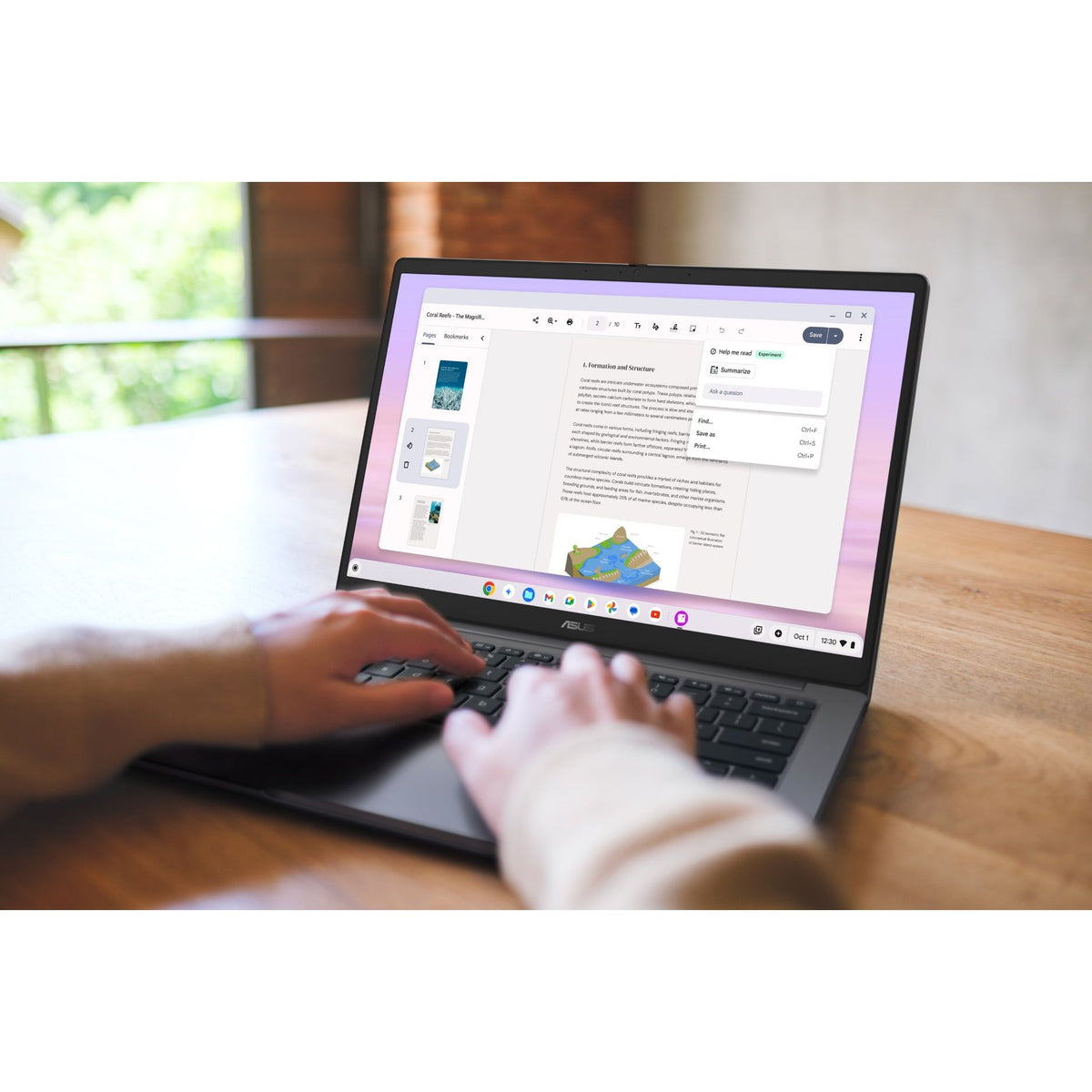 Asus Intel Core 3 14" 8GB/256GB Chromebook - Rock Grey | CX1405CTA-S60333 from Asus - DID Electrical