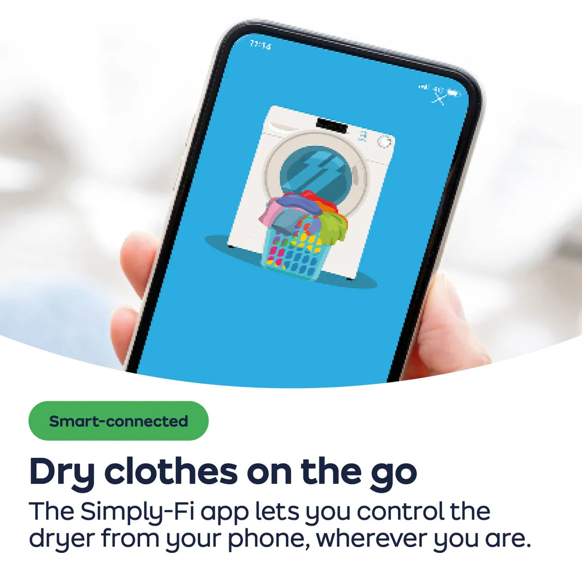 Candy Smart 8KG Freestanding Heat Pump Tumble Dryer - White | CSE H8ELE-80 from Candy - DID Electrical