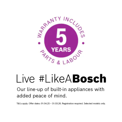 Bosch 5 Year Warranty