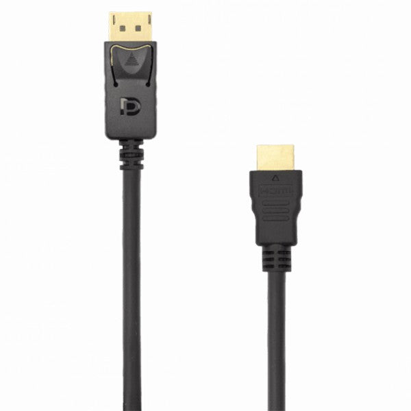 Sbox 2M DP Male to HDMI Male Cable - Black | DP-HDMI-2/R from Sbox - DID Electrical