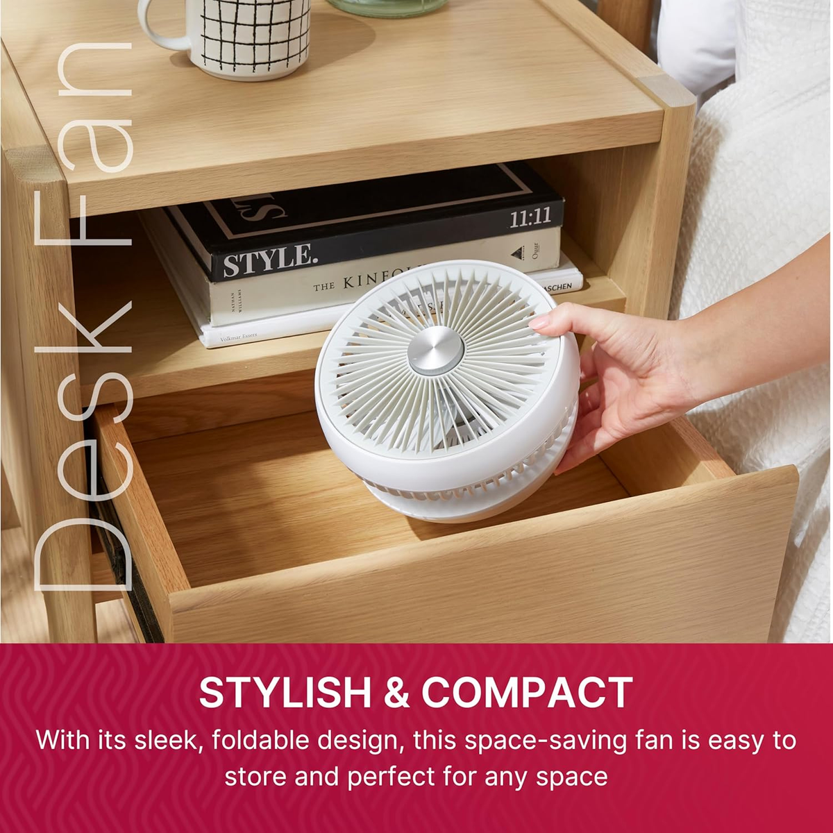 Dimplex Cordless Rechargeable Desk Top Fan | DXRCFN from Dimplex - DID Electrical
