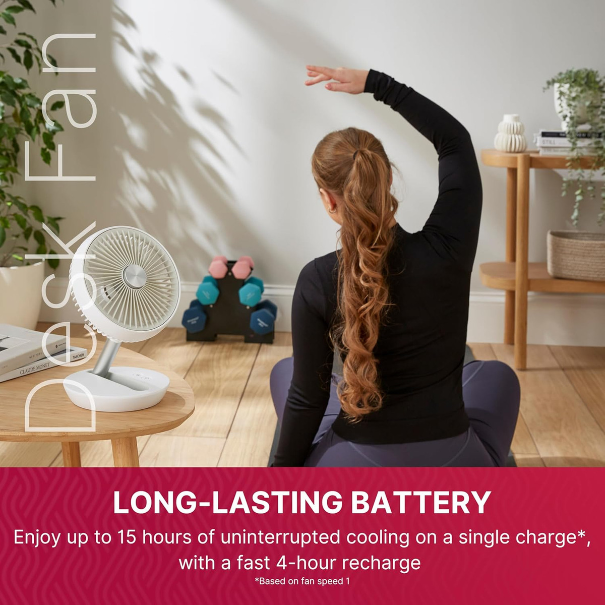 Dimplex Cordless Rechargeable Desk Top Fan | DXRCFN from Dimplex - DID Electrical