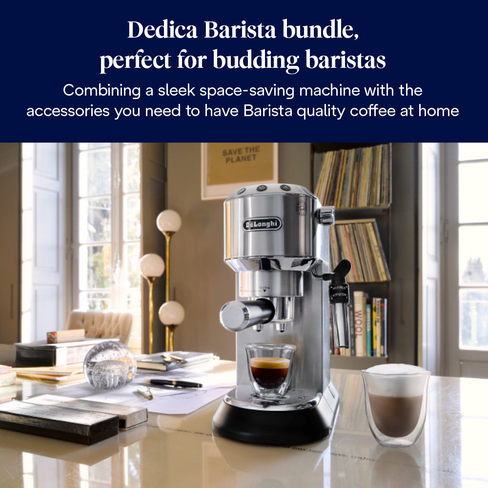 DeLonghi Dedica Pump Coffee Machine Bundle | ECKG6820.M from DeLonghi - DID Electrical