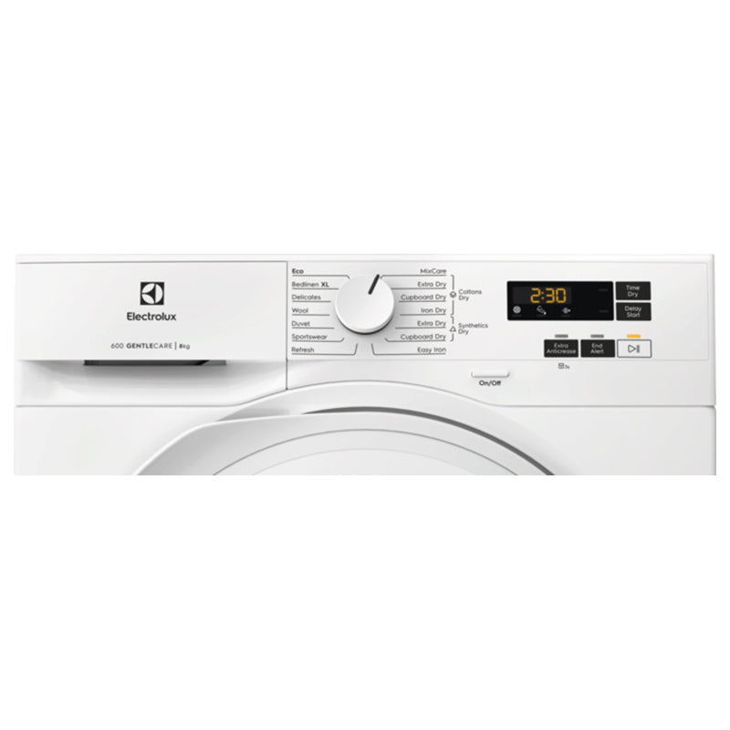 Electrolux 8KG Freestanding Heat Pump Tumble Dryer - White | EDHI618WD from Electrolux - DID Electrical