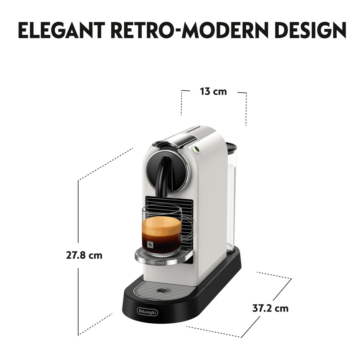 DeLonghi Citiz Nespresso Coffee Machine - White | EN167.W from DeLonghi - DID Electrical