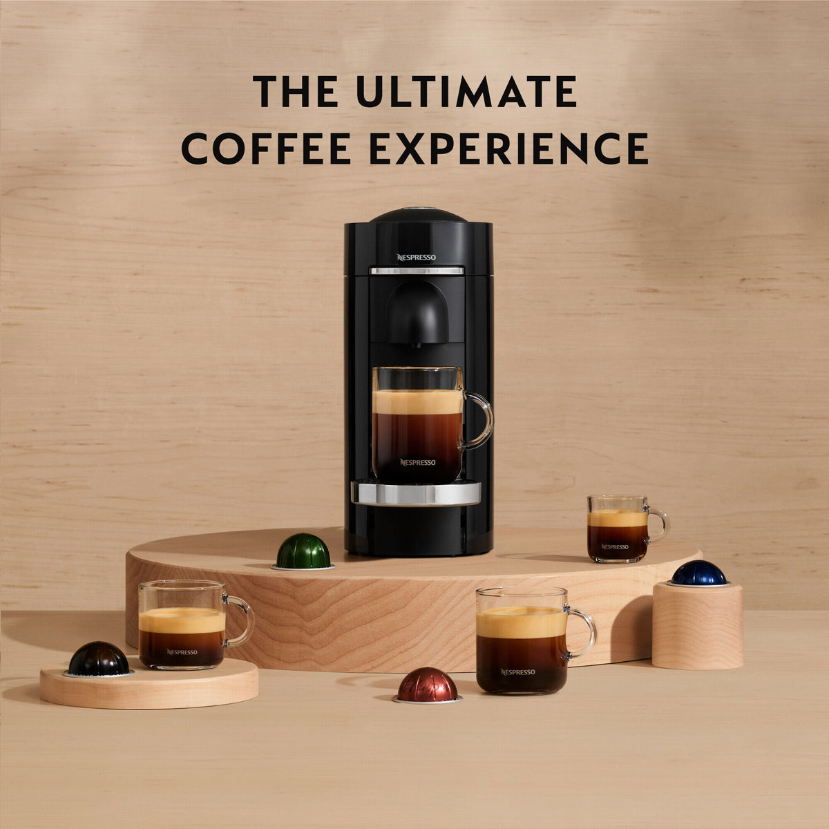 DeLonghi Nespresso Vertuo Plus Capsule Coffee Machine - Black | ENV150.B from DeLonghi - DID Electrical