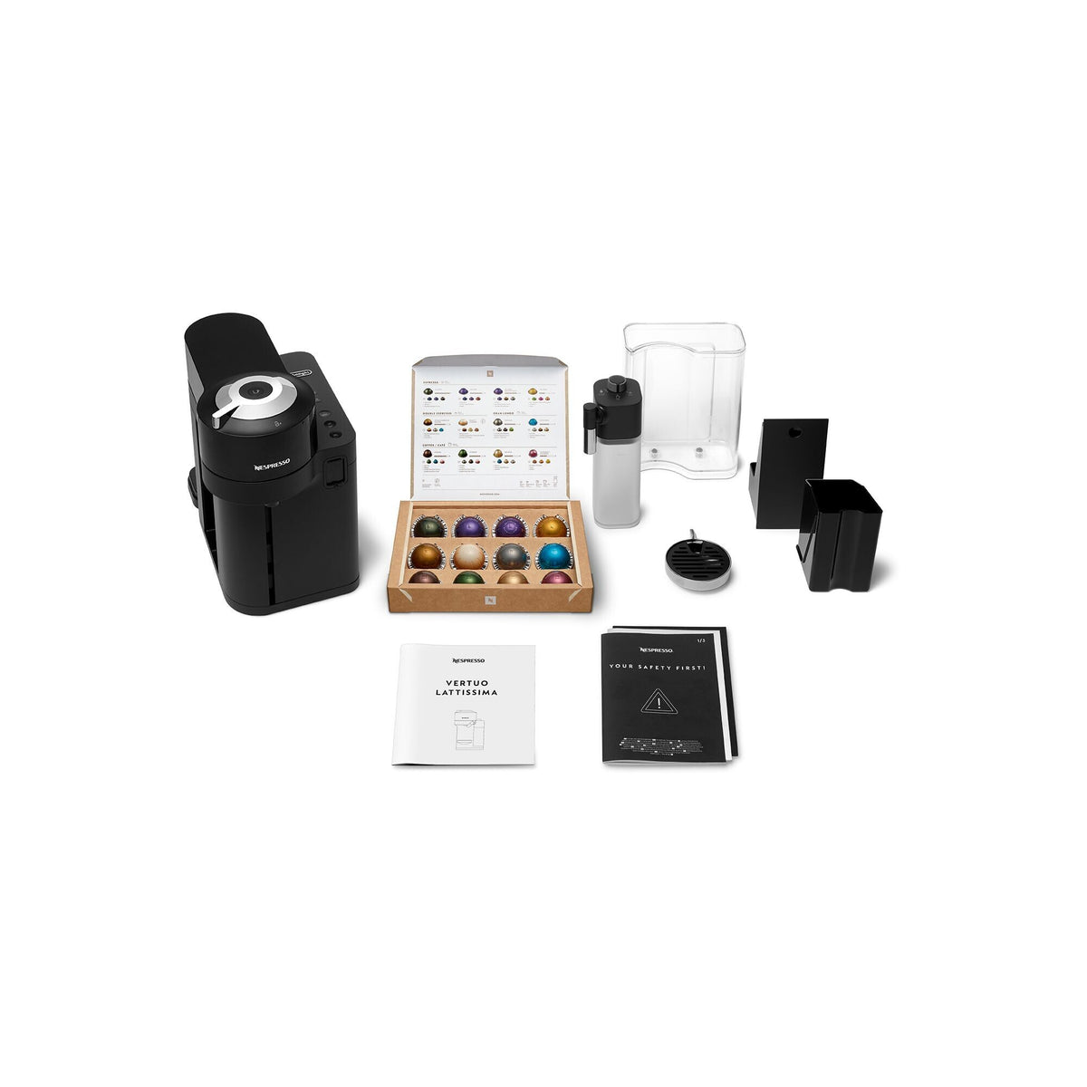 Nespresso Vertuo Lattissima Coffee Machine - Black | ENV300.B from DeLonghi - DID Electrical