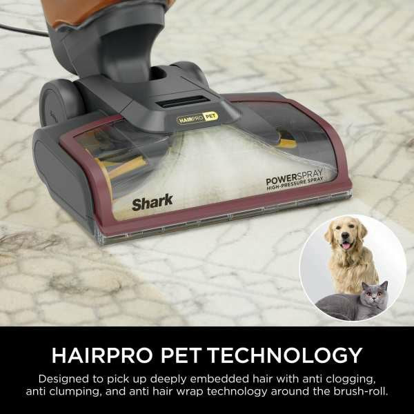 Shark CarpetXpert HairPro Pet Deep Carpet Cleaner - Grey & Burgundy | EX220UK from Shark - DID Electrical