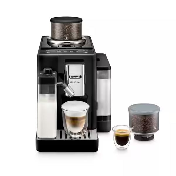 DeLonghi Rivelia 1.4L Automatic Bean to Cup Coffee Machine - Onyx Black | EXAM440.55.B from DeLonghi - DID Electrical
