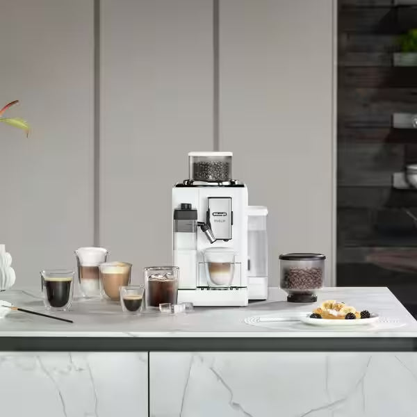 DeLonghi Rivelia 1.4L Automatic Coffee Machine - White | EXAM440.55.W from DeLonghi - DID Electrical