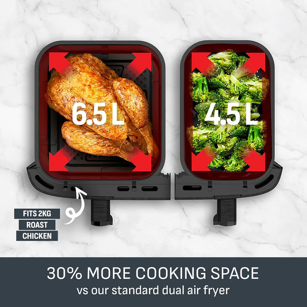 Tefal Easy Fry Dual XXL 11L Air Fryer - Stainless Steel | EY942DG1 from Tefal - DID Electrical