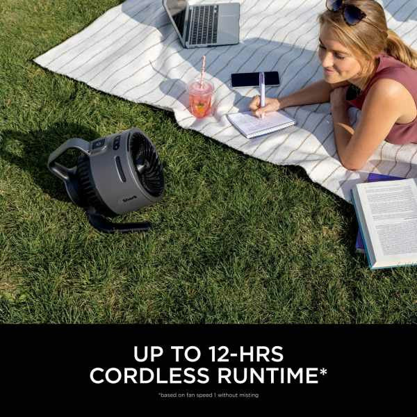 Shark FlexBreeze HydroGo Misting Fan - Charcoal | FA050UK from Shark - DID Electrical