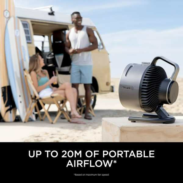 Shark FlexBreeze HydroGo Misting Fan - Charcoal | FA050UK from Shark - DID Electrical