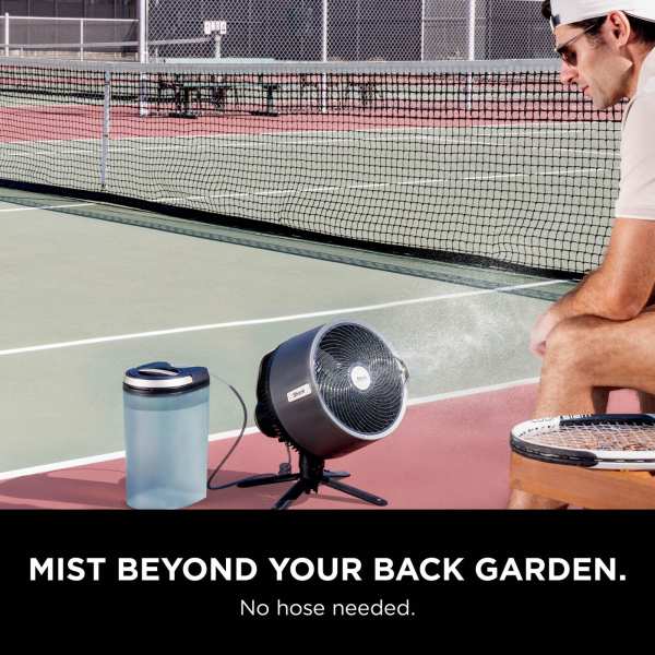 Shark FlexBreeze Pro Indoor & Outdoor Mist Fan - Charcoal Grey | FA300UK from Shark - DID Electrical