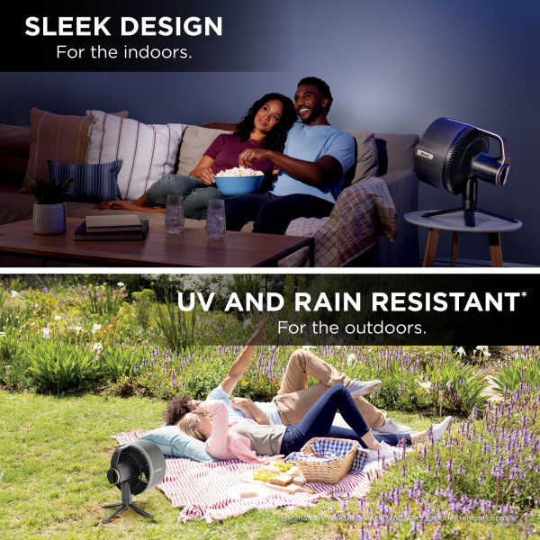 Shark FlexBreeze Pro Indoor & Outdoor Mist Fan - Charcoal Grey | FA300UK from Shark - DID Electrical