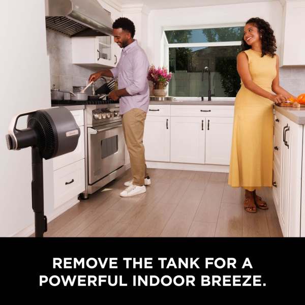 Shark FlexBreeze Pro Indoor & Outdoor Mist Fan - Charcoal Grey | FA300UK from Shark - DID Electrical