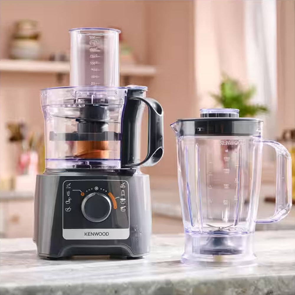 Kenwood Multipro Compact 2.1/1.2L 800W Food Processor & Blender - Slate Grey | FDP31.170GY from Kenwood - DID Electrical
