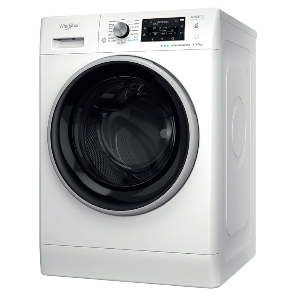Whirlpool 11KG/7KG 1351RPM Freestanding Washer Dryer - White | FFWDD1174489BSVUK from Whirlpool - DID Electrical
