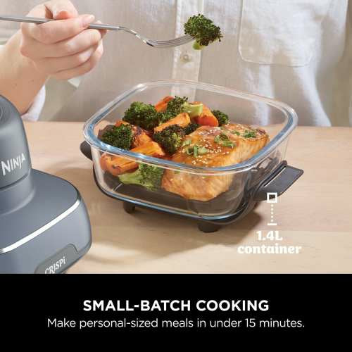 Ninja CRISPi 4-in-1 Portable Glass Air Fryer - Cyber Space | FN101UK from Ninja - DID Electrical