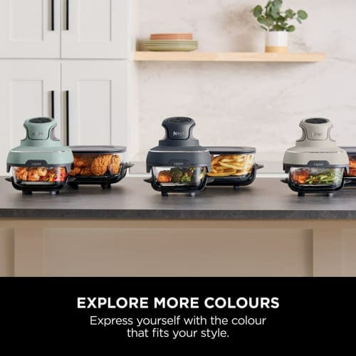 Ninja CRISPi 4-in-1 Portable Glass Air Fryer - Cyber Space | FN101UK from Ninja - DID Electrical