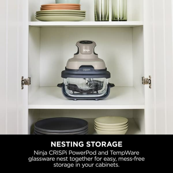 Ninja CRISPi 4-in-1 Portable Glass Air Fryer - Stone | FN101UKST from Ninja - DID Electrical