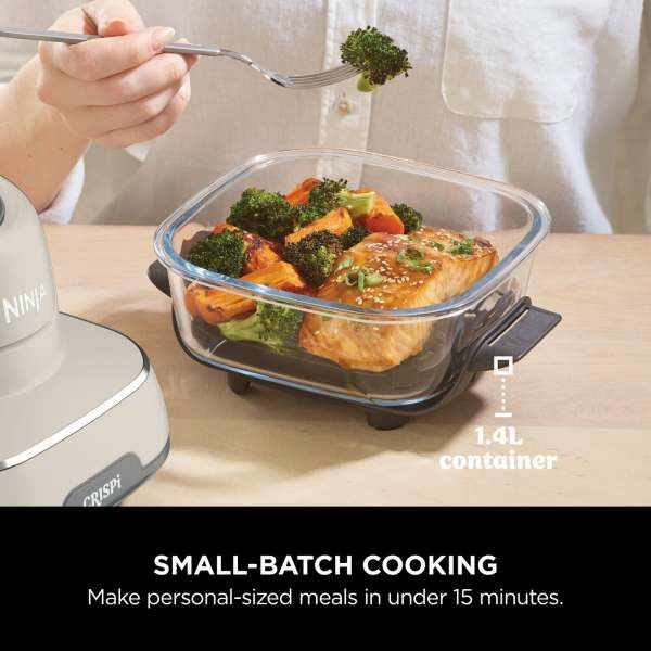 Ninja CRISPi 4-in-1 Portable Glass Air Fryer - Stone | FN101UKST from Ninja - DID Electrical