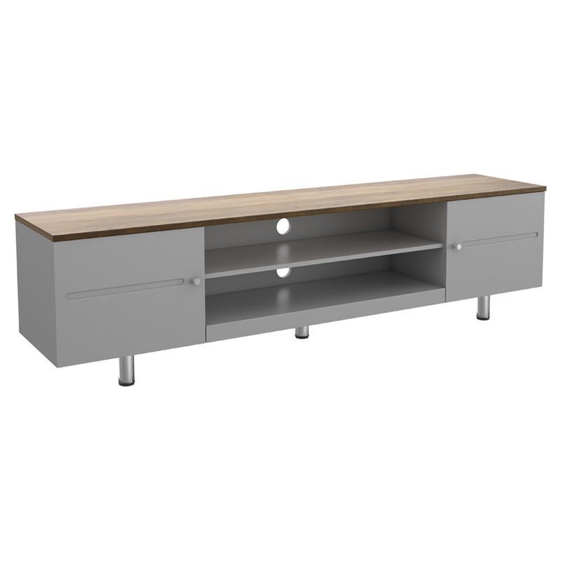 AVF Whitesands 1.9M TV Stand - Satin Grey & Wood | FS1900WSSG from AVF - DID Electrical