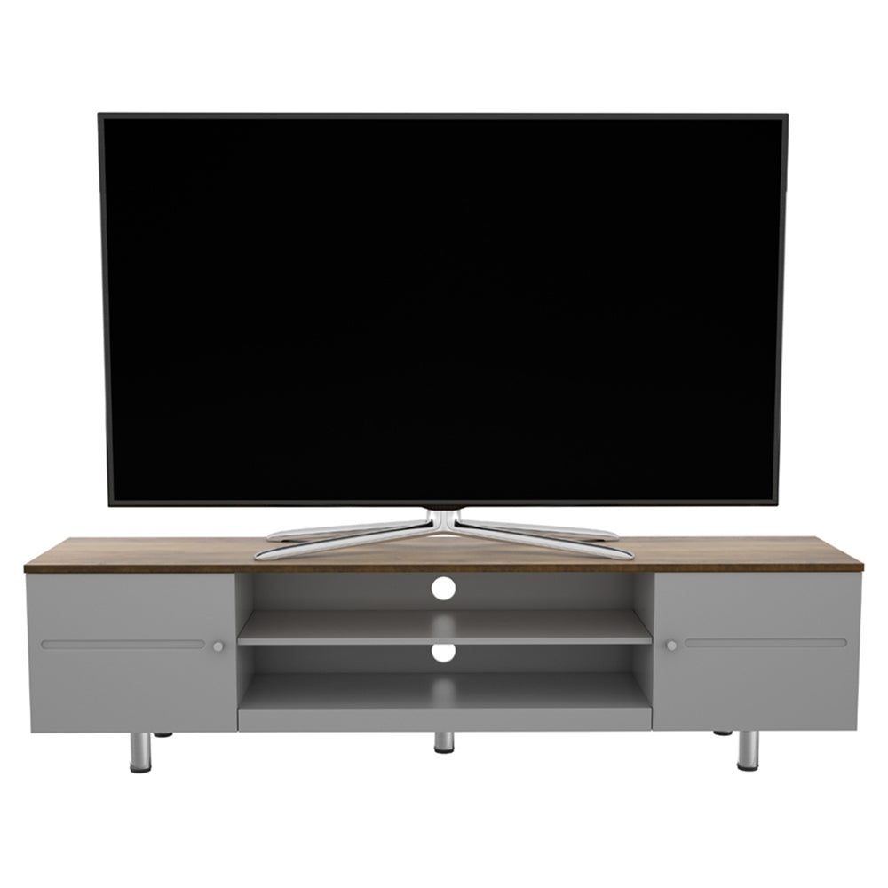 AVF Whitesands 1.9M TV Stand - Satin Grey & Wood | FS1900WSSG from AVF - DID Electrical
