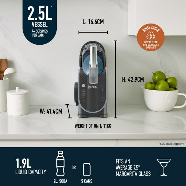 Ninja SLUSHi Frozen Drink Maker - Artic Blue and Grey | FS301UK from Ninja - DID Electrical