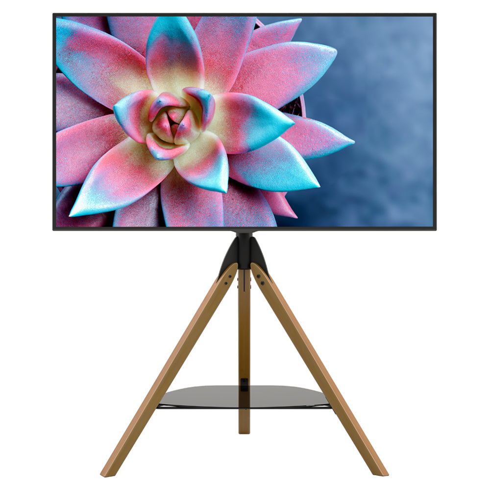 AVF Hoxton Freestanding Tripod TV Stand - Light Wood | FSL1000HOXLWB from AVF - DID Electrical