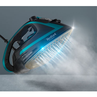 Tefal Puregliss Auto Shut-Off 3000W Steam Iron - Black & Blue | FV8066GO from Tefal - DID Electrical